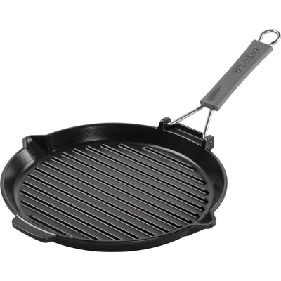 Staub Grilovací pánev kulatá 27 cm černá