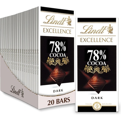 Lindt Excellence 78% Cocoa 20 x 100 g