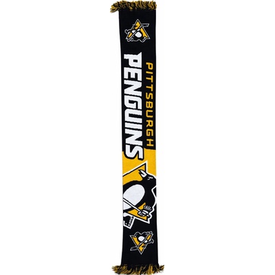 FOCO Pittsburgh Penguins Big Logo Scarf Black Yellow
