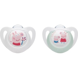 Nuk Силиконови залъгалки NUK - 6-18 м, 2 броя, Peppa Pig (10176335) - ozone