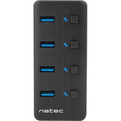 USB 3.0 Hub Mantis 2 4-Port On/Off With AC Adapter (NHU-1557)