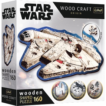 Trefl - Puzzle Star Wars: Millennium Falcon wooden - 160 piese