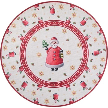 Villeroy&Boch Червен кръгъл килим с коледен мотив ø 160 cm Toy's Delight Santa Claus - Villeroy&Boch (106273-160)