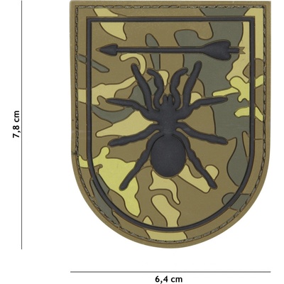Gumová nášivka 101 Inc Special Forces Spider - woodland
