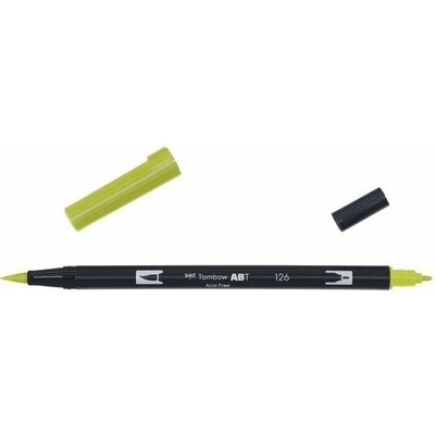 Oboustranný štětcový fix Tombow ABT DUAL - zelená Barva: 126 - Light Olive