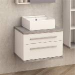 InterCeramic PVC шкаф за баня InterCeramic ICP 6144-1 с две чекмеджета - стенен модел, 61 см (ICP 6144-1)