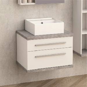 InterCeramic PVC шкаф за баня InterCeramic ICP 6144-1 с две чекмеджета - стенен модел, 61 см (ICP 6144-1)