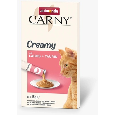 Animonda Carny Adult Creamy - сьомга и таурин 6 x 15 г