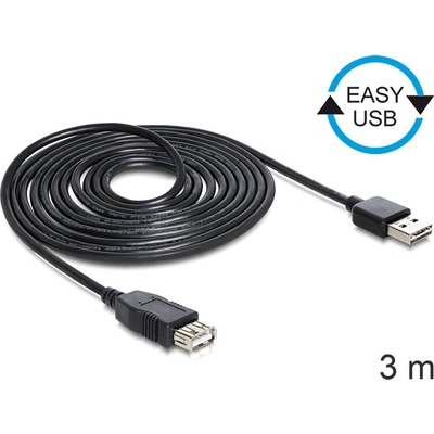 Delock EASY-USB 2.0 -A мъжки към USB 2.0-A женски удължител, 3 м