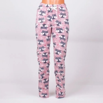 Image 1 of Дамска пижама-панталон в розово с лисичета