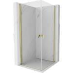Mexen Mist-B Duo сгъваема душ кабина 85 x 85 см, прозрачна, златна - 8A2-085-085-50-00 (8A2-085-085-50-00)