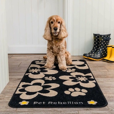 PET REBELLION Běhoun XL Flowers Blue