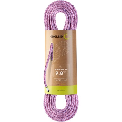 Edelrid Единично въже Edelrid Birdlime 1R 9, 8 Single rope - Pink / Royal - размер 50 m (308-0399-0111)