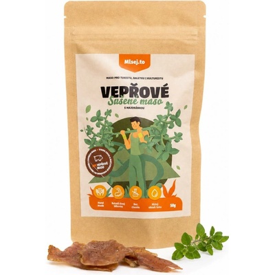 Mlsej.to Vepřové sušené maso s majoránkou 50 g