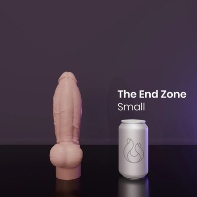 Erotixxx Toys The End Zone Warm Flesh 40% S prémiové silikónové dildo s Vac-U-Lock 19,6 x 3,9–5,7 cm
