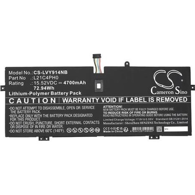 Cameron Sino Батерия за лаптоп LENOVO Yoga 9 14IAP7 L21B4PH0 LiPo 15.52V 4700mAh CAMERON SINO (CS-LVY914NB)