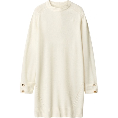 esmara Dámské pletené šaty s podílem vlny bílá – Zboží Dáma