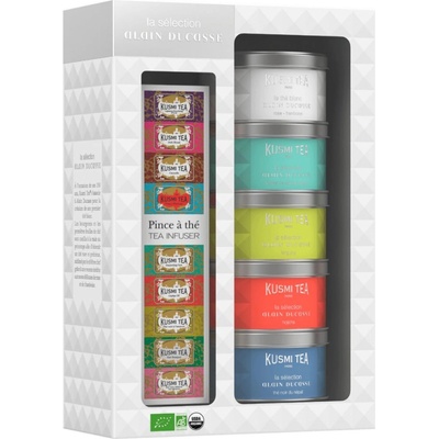 Kusmi Tea Комплект чайове ALAIN DUCASSE, 5 х 20 г, в кутия + инфузер, Kusmi Tea (KUSMI21690A1150)