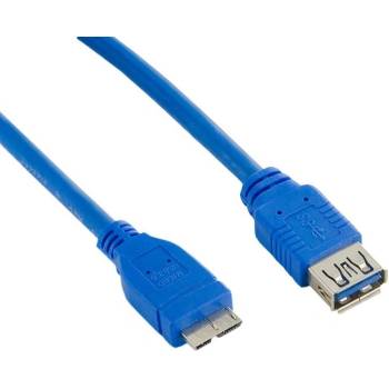 4World 08975 USB 3.0 AF-Micro BM, 5m, modrý