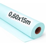 OFITURIA Kraft Paper Blue Pastel - Roll 0.60 × 15 m - 3 Rolls - Wrapping Paper and Packaging Paper - Craft Paper for DIY, Decoration and Sewing Patterns - Tear-Resistant and Easy to Cut - COM620