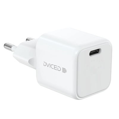 Wall charger 30W GaN USB-C EU w cable - White (DV221004)