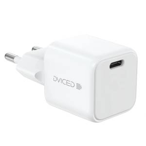 Dviced Wall charger 30W GaN USB-C EU w cable - White (DV221004) - istyle