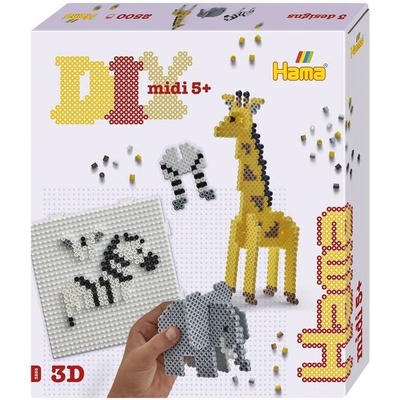 Hama koralky Hama 3D Safari midi
