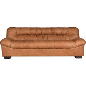 Dutchbone Кожен диван в цвят кафяв коняк 214 cm Douglas - Dutchbone (1000907)