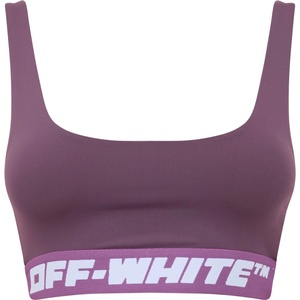 OFF WHITE Logo Band Bra - Violet