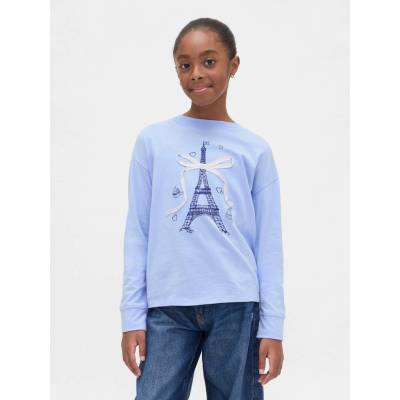 GAP detské oversize tričko s logom Gap & Disney modrá