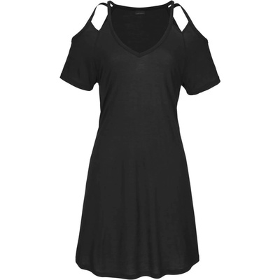 LASCANA Плажна рокля черно, размер 36-38