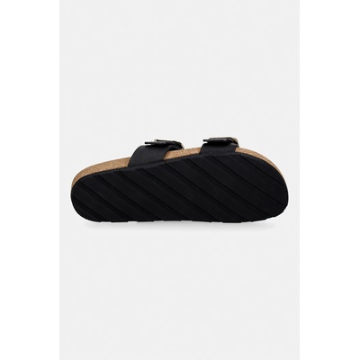 Tommy Hilfiger чехли дамски от кожа TH CLASSIC CORK SANDAL LEATHER (FW0FW09118)