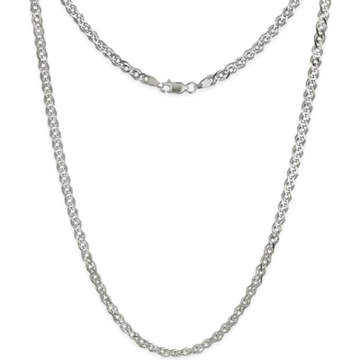 SilveAmo Stříbrný pletený řetízek nonna 813R250