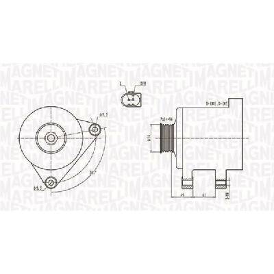Alternátor MAGNETI MARELLI 063731782010