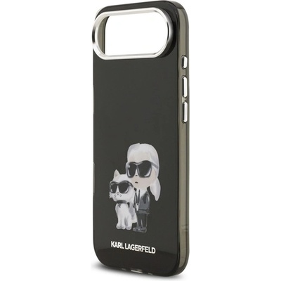 CG Mobile iPhone Air KARL LAGERFELD IML AQUARELLE KARL AND CHOUPETTE силиконов протектор за телефон, удароустойчив, протектор за камера, ЧЕРЕН KLHMP17MHMKCAQOK (KLHMP17MHMKCAQOK)