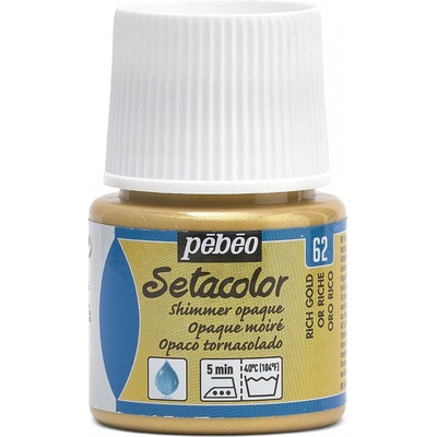 Pébéo Setacolor opaque farba na textil 62 shimmer rich gold 45 ml