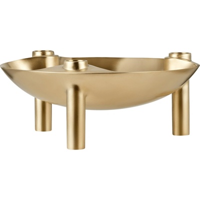 Stoff Nagel Designová miska so svietnikmi STOFF Nagel Brushed Brass