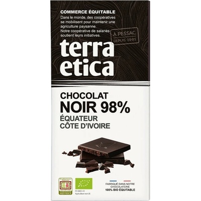Terra Etica Bio hořká čokoláda Nikaragua 98% 100 g