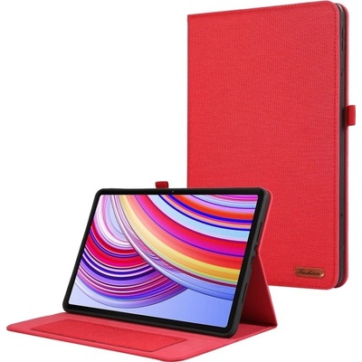 Vsetkonamobil 78921 FABRIC Zaklápací kryt pre Xiaomi Redmi Pad Pro / Pad Pro 5G červený
