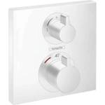 Hansgrohe Ecostat Square - Термостатен смесител за вграждане за 2 консуматора, бял мат 15714700 (15714700)