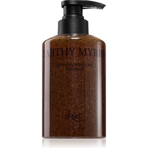 KUNDAL Objet Exfoliating & Waterfull Hand Wash течен сапун-грижа за ръце с ексфолиращо действие с аромат Earthy Myrrh 380ml