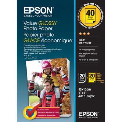 Epson Value Glossy 10x15 cm/20 C13S400037