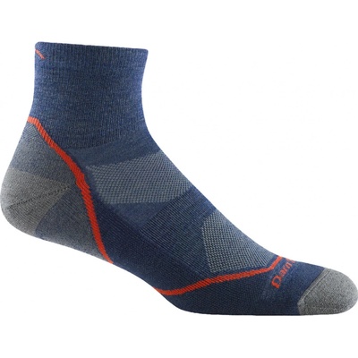 Darn Tough ponožky pánske 1/4 Lightweight with cushion light hiker denim