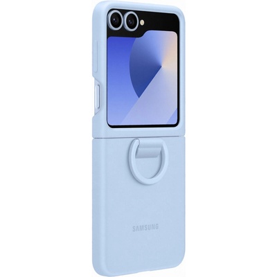 Samsung Оригинален гръб Samsung за Galaxy Z Flip 6, Silicone Cover with Ring, Син, EF-PF741TLE (8806095620121)