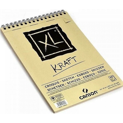 Skicák Canson XL Kraft A4 90g 60 listů