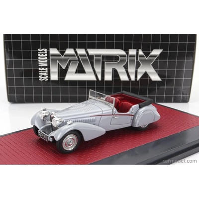Matrix scale models Bugatti Roadster Vanden Plas Open 1938 Grey 1:43