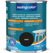 Swingcolor Farebný email 0,75 l čierna