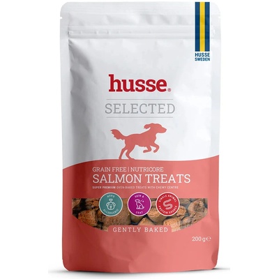 Husse Nutricore Grain Free Salmon Treats 200 g – hypoalergenní pamlsky s lososem pro zdravou kůži a lesklou srst