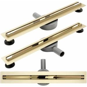 Rea Комплект душ канал с капак 70 см Rea Neo Slim Mirror Pro златен (5902557357246)