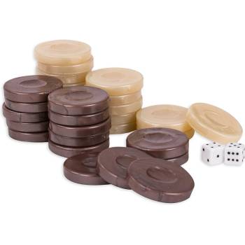 Modiano Пулове за табла Modiano - Бежово и кафяво